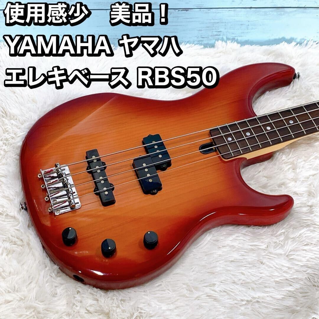 Used YAMAHA RBS50 Sunburst PJ Bass Rose FB Maple Neck 3.8kg Good Condition