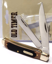 Schrade Old Timer Delrin 2 Blade Gunstock Trapper Folding Pocket Knife 94OT