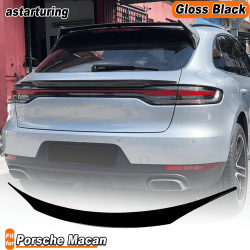Fit For Porsche Macan 2018-2023 Gloss Black Rear Middle Trunk Spoiler Wing Lip  - Bild 1 von 11