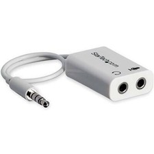 StarTech.com 4 Position Microphone and Headphone Splitter   3.5 mm   4 Pin /