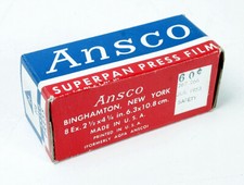 ANSCO 116 SUPERPAN PRESS, EXPIRED JULY 1953/170572