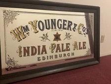 Wm Younger & Co India Pale Ale Edinburgh Advertising Bar Mirror Wall Art Ad Sign