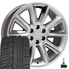 5696 Hyper 20 Wheels 27555r20 Tires Tpms Set Fit Cadillac Gmc Chevy