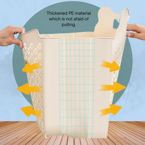 Collapsible Folding Laundry washing Basket storage Space Saving Cloth Bin Bucket - Picture 4 of 10