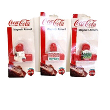 Coca-Cola Collectibles Magnets/Aimant  Lot of 3 Polar Bear Coke Red White Green