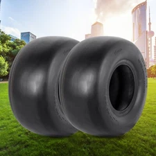 Set 2 13x6.50-6 Lawn Mower Tires 13x6.50x6 4Ply Heavy Duty Tubeless Replacement