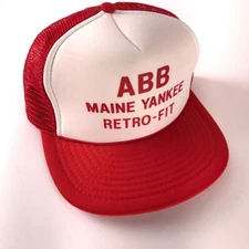 Vintage ABB Maine Yankee Retro-Fit Nuclear Power Station Collector Hat 1980s