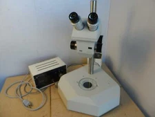 GSZ Ausjena Zeiss Microscope With Light Source And Stand