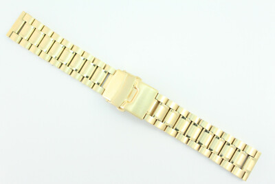 Uhrenarmband 20mm Massiv Edelstahl Solid Stainless Steel Länge: L  Top-Qualität