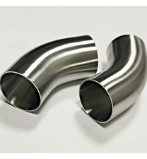 45 Degree 1D Radius Long Stainless Steel Elbow VARIOUS SIZES 1.5" to 4" diameter