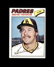 Gene Tenace Signed Authentic 1977 Topps San Diego Padres Autograph 1