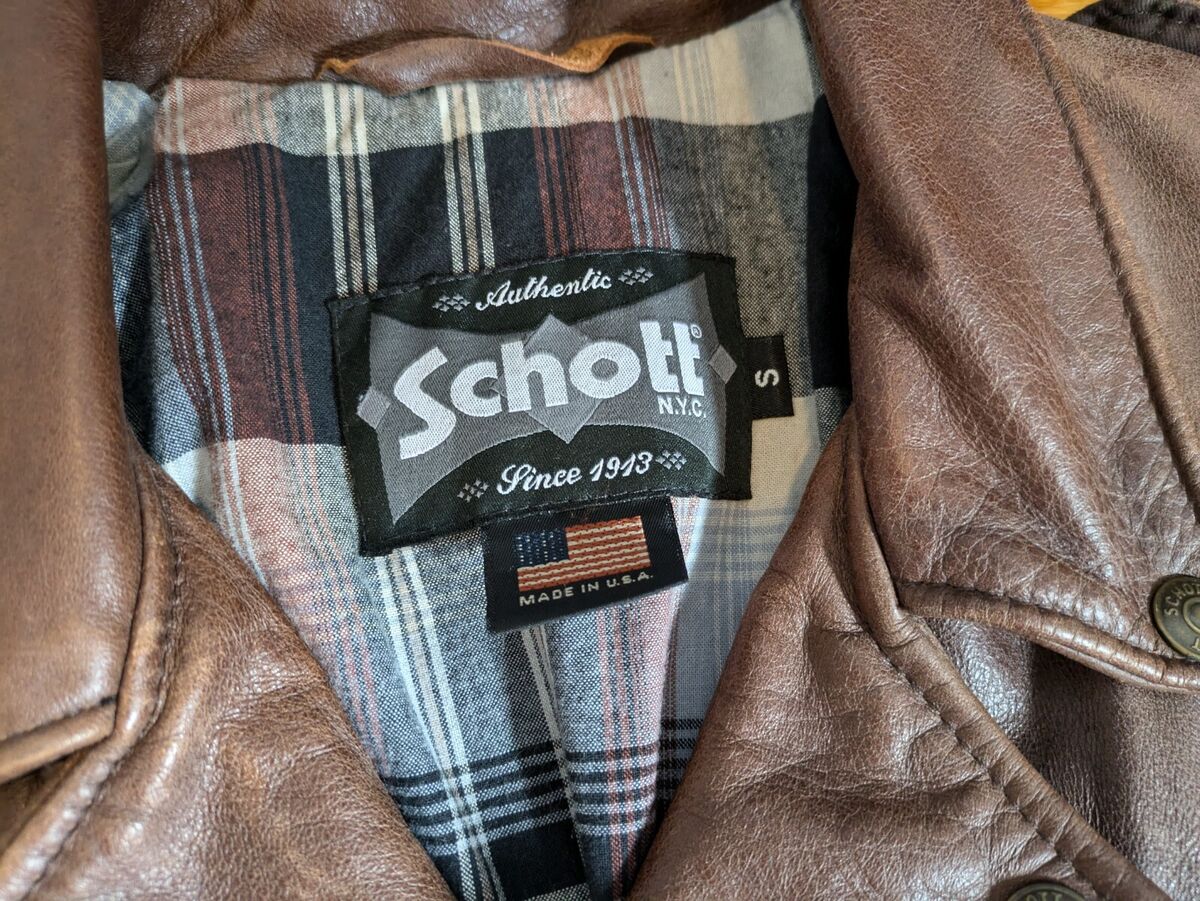 Schott Perfecto 626VN size small biker jacket brown | eBay Schott Perfecto 626VN size small biker jacket brown | eBay
