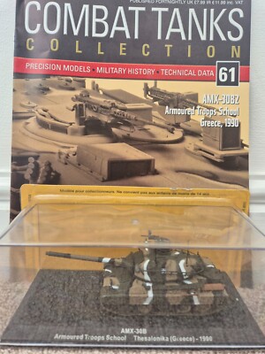 Altaya Deagostini 1/72 AMX-30B Griechenland 1990 Druckguss Modell Tank + Mag