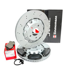 Discos y pastillas de freno traseros Zimmermann OEM Audi RS4 B9 (2017-2024) | 8W0615601G