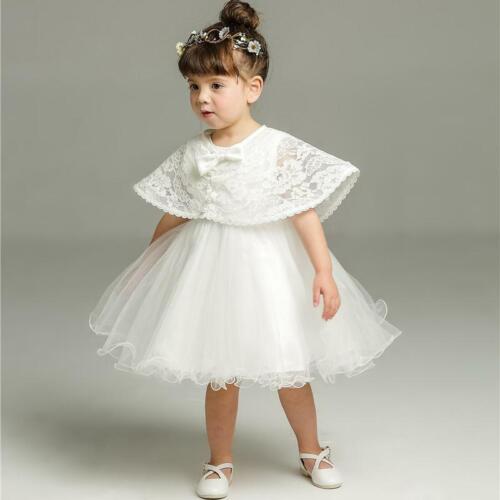 New Princess Baby Girl Christening Outfit Lace Party Dress Wedding Kids Clothes - Picture 3 of 12