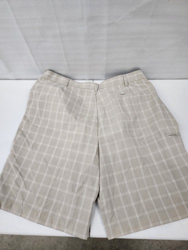 GRAND SLAM Men's Flat Front 100% Polyester Plaid Golf Dress Shorts Size 40 - Picture 6 of 9