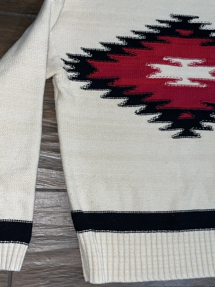 VTG Lauren Ralph Lauren Aztec Southwestern Knit Pull Over Sweater M - Image 2 of 4