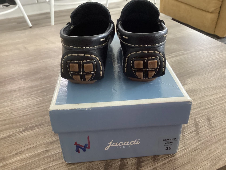 Zapatos Mocasín Jacadi Paris Niño Pequeño Soprano Marino Talla 8.5 (Euro Talla 25) Foto 4 de 4