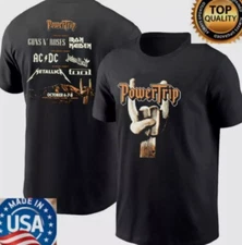 RARE !!! The Power Trip 2023-2024 Unisex T-Shirt Rock Festival, Size S - 5XL
