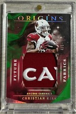Christian Kirk 2019 Panini Origins Future Fabrics Emerald Jersey Serial #'d 4/5