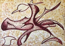 Contemporary Art Gouache End of the 20th Abstraction Anonymous