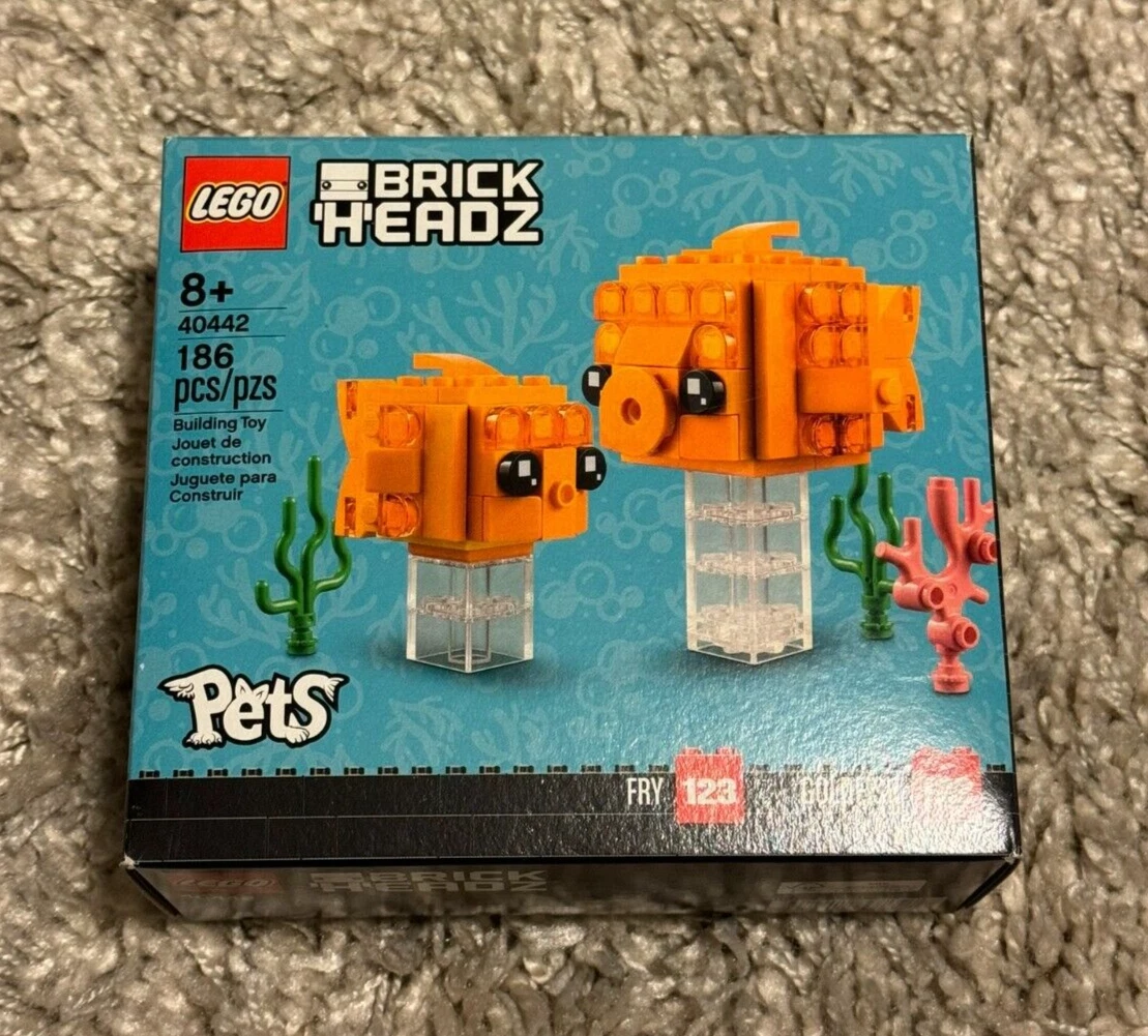 New LEGO Brickheads Goldfish Set 40442 RETIRED