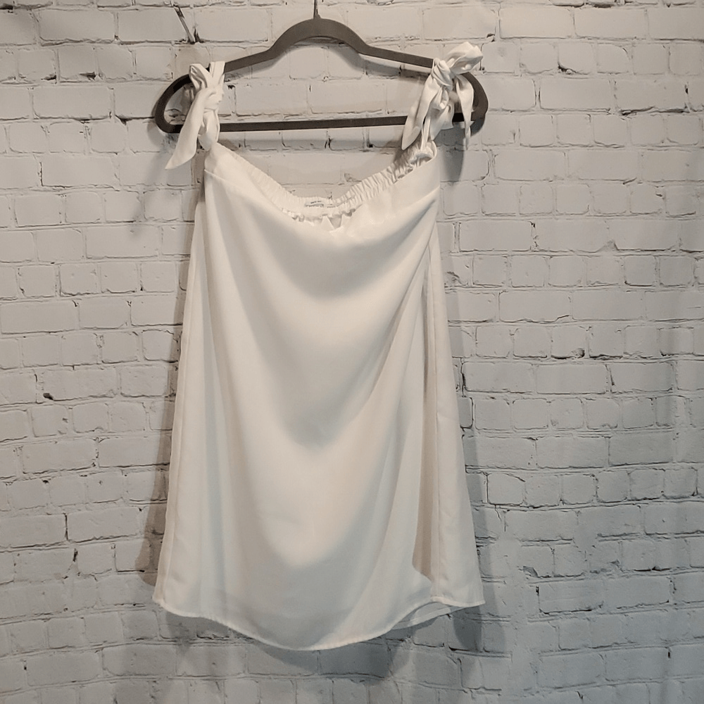 Urban Outfitters Kimchi Blue white off shoulder mini dress | eBay