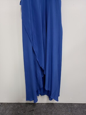 TORI RICHARDS 青 マキシドレス Sサイズ Tori Richard Womens 100% Silk Maxi Dress Size 10 Blue