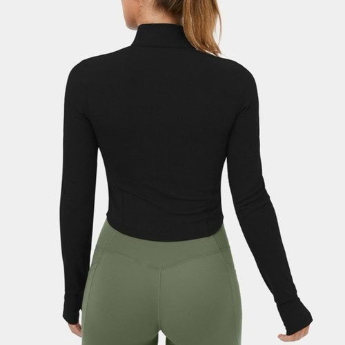 Halara Lightweight Golf Cropped jacket zipper, thumb hole, long sleeves SZ S - Picture 3 of 7
