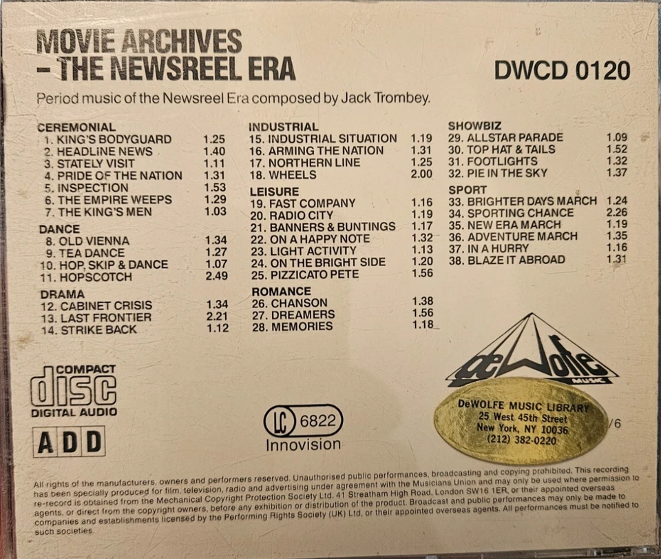 Movie Archives the Newsreel Era CD Ceremonial Industrial Showbiz Sport - Image 2 of 2