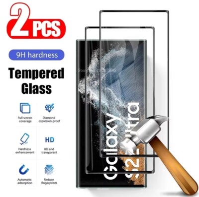 2X Schutzglas Vollkleber Samsung S6/7/8/9/10/20 Huawei P30 Panzerfolie Echt Glas
