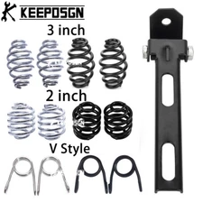 Motorcycle Solo Seat 2" 3" Spring Bracket Mount For Harley Bobber Chopper Custom