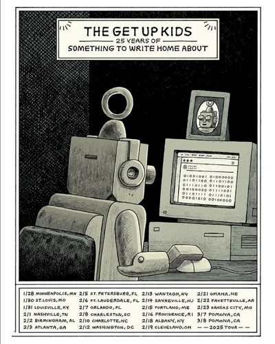 Póster The Get Up Kids 25 Years of STWHA Tour 2025 Póster, regalo para fans - Imagen 2 de 8