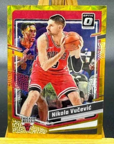 Nikola Vucevic 2024-25 Panini Donruss Optic 03/10 Gold Choice Bulls #127