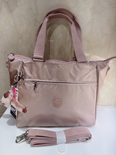 NUEVO CON ETIQUETAS Para mujeres Kipling Metálico ROSA Rosa Bolso de Mano Bandolera Bolso de Mano Trolley Tote