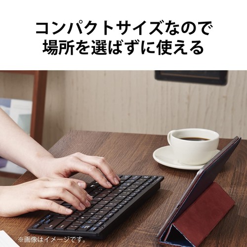 ELECOM keyboard wireless receiver included pantograph compact TK-FDP099TWH Japan - Picture 5 of 7