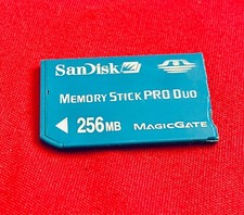 SanDisk 256MB Memory Stick Pro Duo SDMSPDS-256-A99
