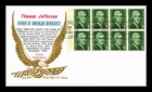 US COVER THOMAS JEFFERSON PROMINENT AMERICANS BOOKLET FDC KHOL KRAFT