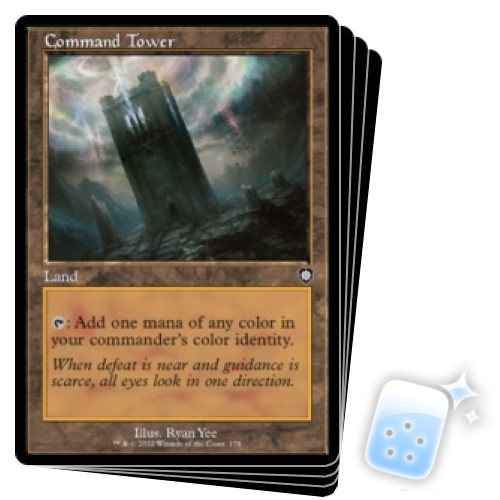 COMMAND TOWER X4 The Brothers' War: Commander Magic MTG MINT CARD - Picture 1 of 1