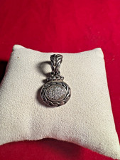 Vintage John Hardy 18k and Sterling Silver Diamond Pendant
