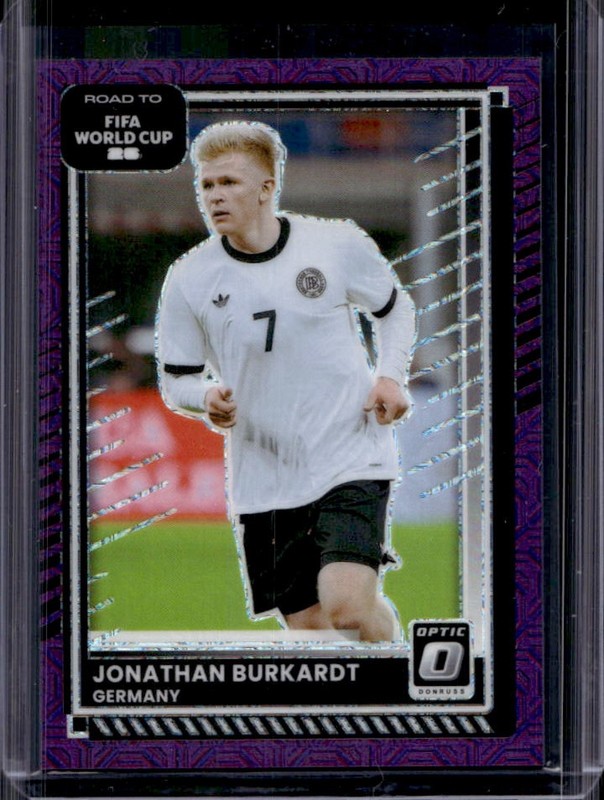 2025-26 Donruss Road to World Cup 26' Jonathan Burkardt Optic Purple Mojo #/25