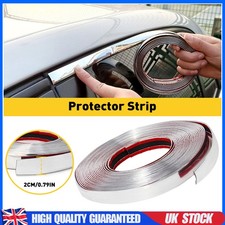 5M Chrome Moulding Trim Strip Car SUV Door Edge Scratch Bumper Guard Protector