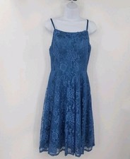 JAEDEN Vintage-Style Blue Lace Cocktail Dress Size 6 (US)