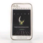 2019 $1 Tuvalu Alien 40th Anniversary 1oz .9999 Fine Silver Colorized Perth Mint