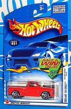 Hot Wheels 2002 First Editions 19/42 31 Custom '69 Chevy P/U Red w/ PR5s