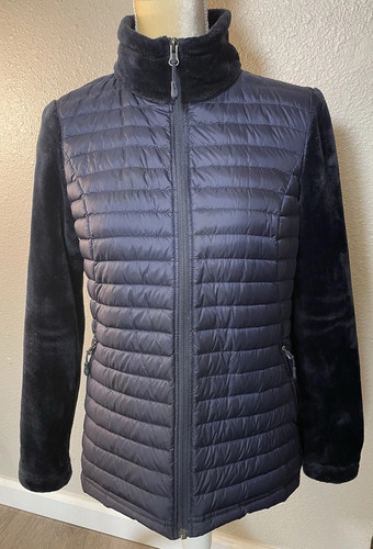 32 DEGREES HEAT WOMEN'S MIXED MEDIA DOWN JACKET WITH LUX Velour FAUX FUR! - Picture 1 of 17