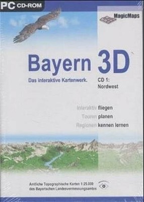 Bayern 3D.1 Nord,CD-ROM: Interaktiv fliegen, Touren planen, Buch MTS Schrode AG
