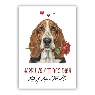 Personalisierte Valentinstagskarte mehrerer Rassen vom Hund. Pet Valentines