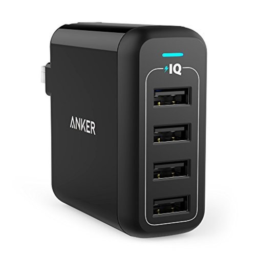 40W 4-Port USB Wand-ladegerät Anker Powerport 4 für IPHONE 7,6s,Galaxy S7,S6 -