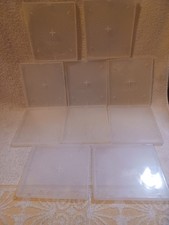 CD  DVD case, Soft Rugged, clear plastic, used, unbreakable, Lot Of 10 . A-200